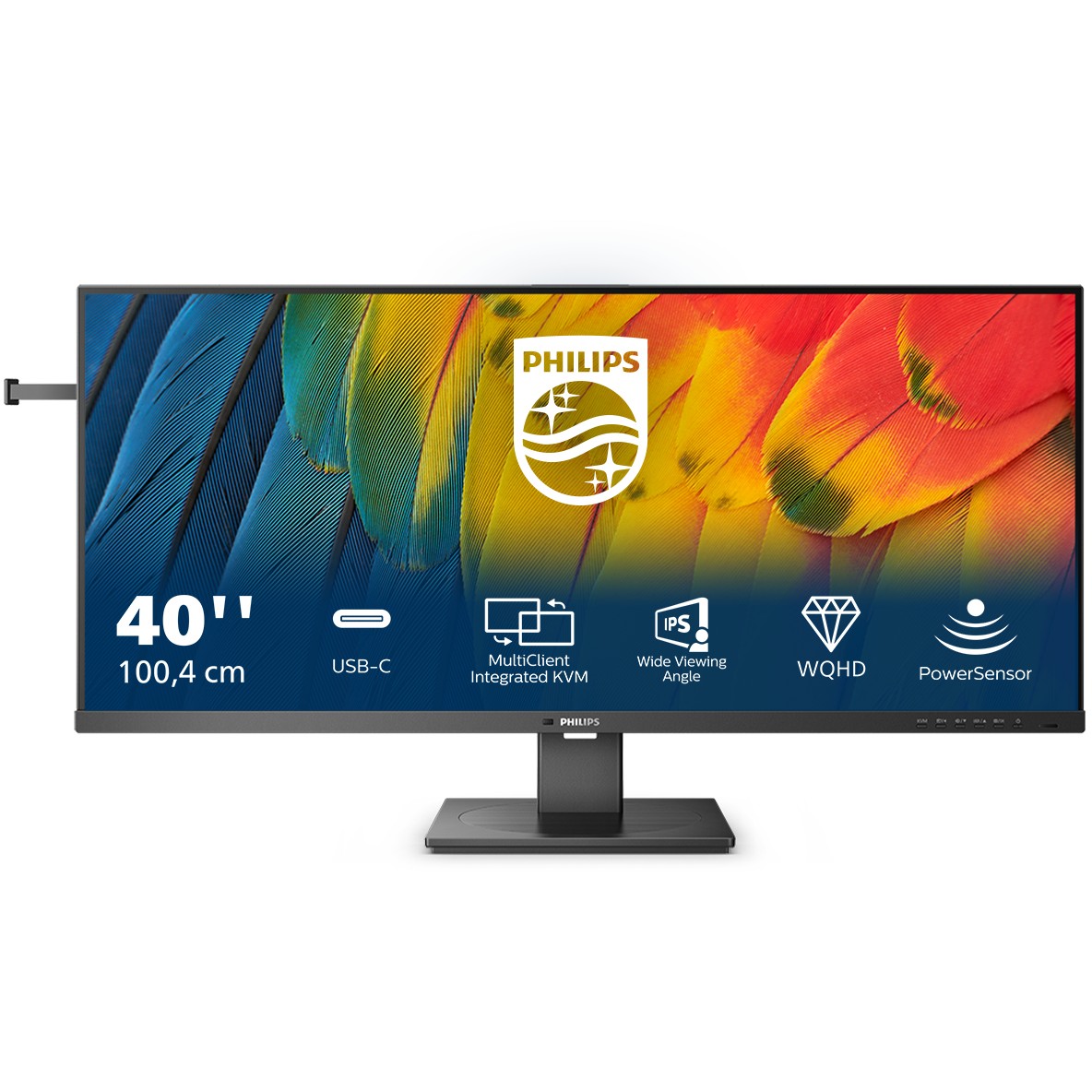 Monitor Philips 40B1U5600 / 39.5″ / UWQHD / VA / 21:9 / 120Hz / 2× HDMI + DP + USB-C / E zezë - Figura 2