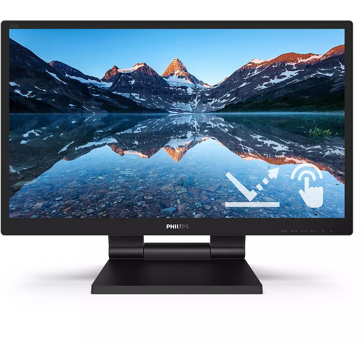 Monitor Philips 242B9TL / 23.8″ / FHD / IPS Touch / 16:9 / 75Hz / HDMI + DP + DVI + USB / E zezë - Figura 3