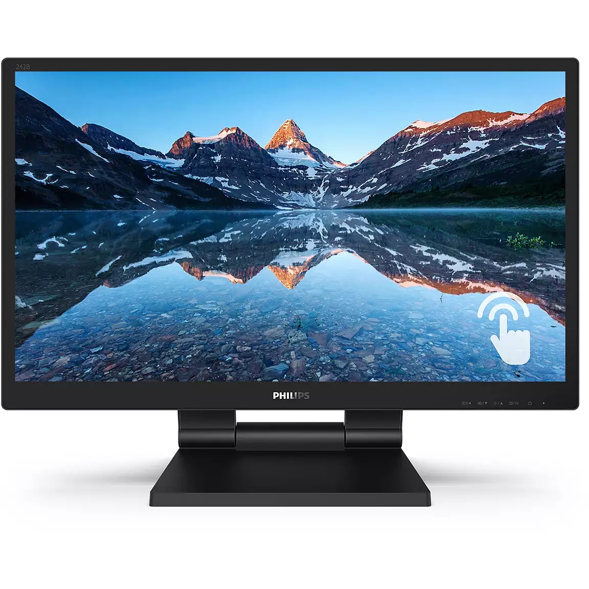 Monitor Philips 242B9T / 23.8″ / FHD / IPS Touch / 16:9 / 75Hz / HDMI + DP + DVI + USB / E zezë