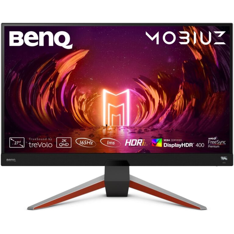 Monitor BenQ MOBIUZ EX2710Q / 27″ / QHD / IPS / 16:9 / 165Hz / 1ms / HDMI + DP / Speaker / E zezë