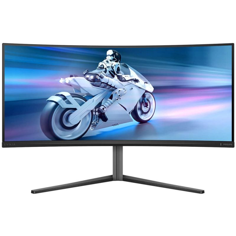 Monitor Gaming i lakuar Philips Evnia 34M2C6500 / 34" Wide Quad HD OLED Curved 0.03 ms 175 Hz / DisplayPort, HDMI, USB / Gri