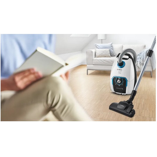 Fshesë robotike Bosch / ProSilence Serie 8 BGB75XSIL / Bagged Cylinder Vacuum Cleaner - Bardhë - Figura 2