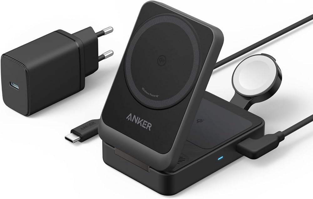 Adapter ANKER / MagGo / 3-in-1 Wireless Charging Station / Qi2 15W / Certified Module - Zezë