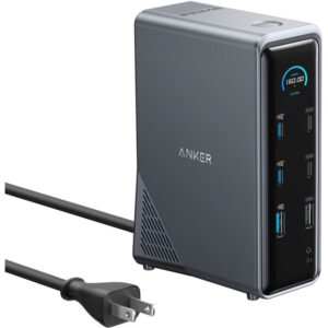 GPS dhe Tags ANKER / Prime Docking Station / 14-in-1 / 160W / USB-C & USB-A / HDMI / Ethernet / Audio - Zezë