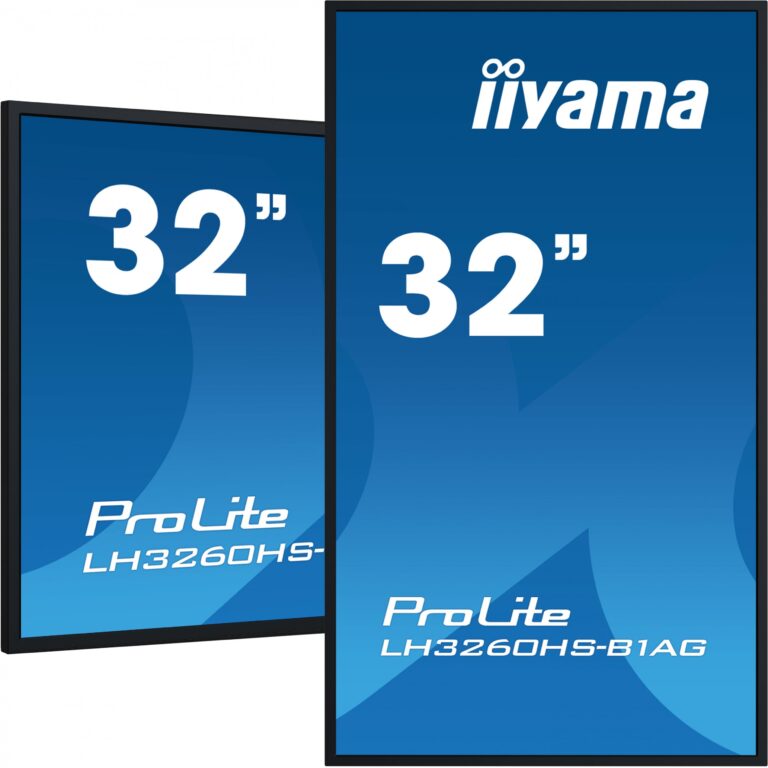 Monitor IIYAMA ProLite LH3260HS-B1AG / 31.5″ / FHD / VA / 16:9 / 3× HDMI + DP + 2× USB / Speaker / E zezë