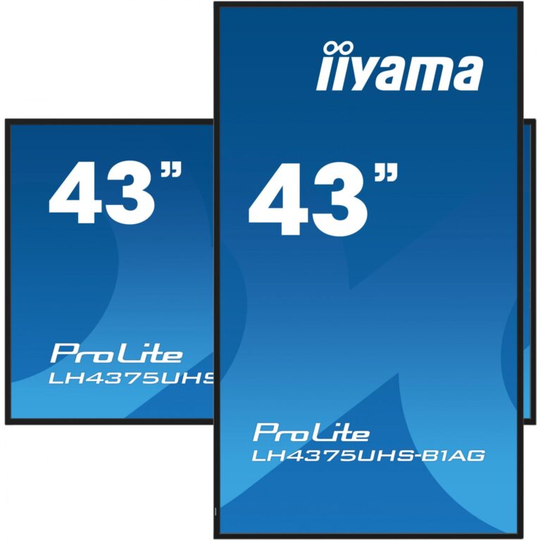 Monitor IIYAMA LH4375UHS-B1AG / 43" / 4K Ultra HD IPS LCD / 60 Hz / 8 ms / DVI+HDMI+USB / Zezë