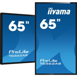Monitor IIYAMA ProLite T6562AS-B1 / 65″ / 4K UHD / IPS / 16:9 / Multi-Touch / 3× HDMI + DP + 2× USB / E zezë