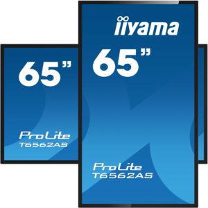 Monitor IIYAMA ProLite T6562AS-B1 / 65″ / 4K UHD / IPS / 16:9 / Multi-Touch / 3× HDMI + DP + 2× USB / E zezë
