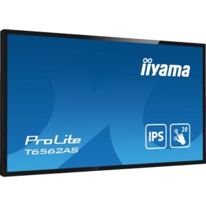 Monitor IIYAMA ProLite T6562AS-B1 / 65″ / 4K UHD / IPS / 16:9 / Multi-Touch / 3× HDMI + DP + 2× USB / E zezë