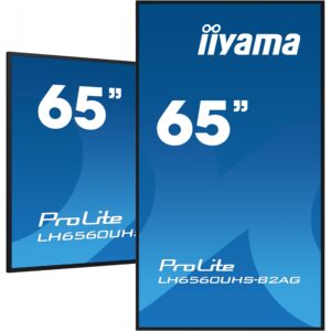 Monitor iiyama ProLite LH6560UHS-B2AG / 65″ / 4K UHD / VA / 16:9 / 60Hz / 3× HDMI + 2× USB / Speaker / E zezë