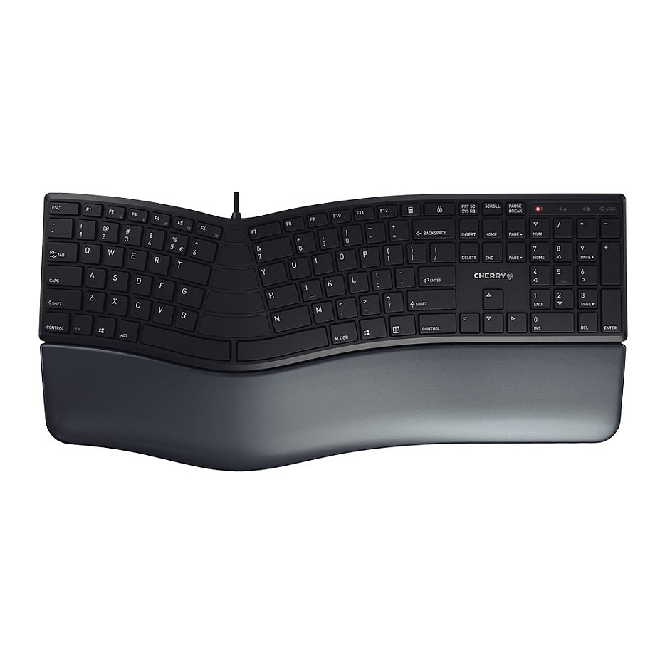 Tastierë me kabllo Cherry KC 4500 ERGO / QWERTY / US Language - Zezë