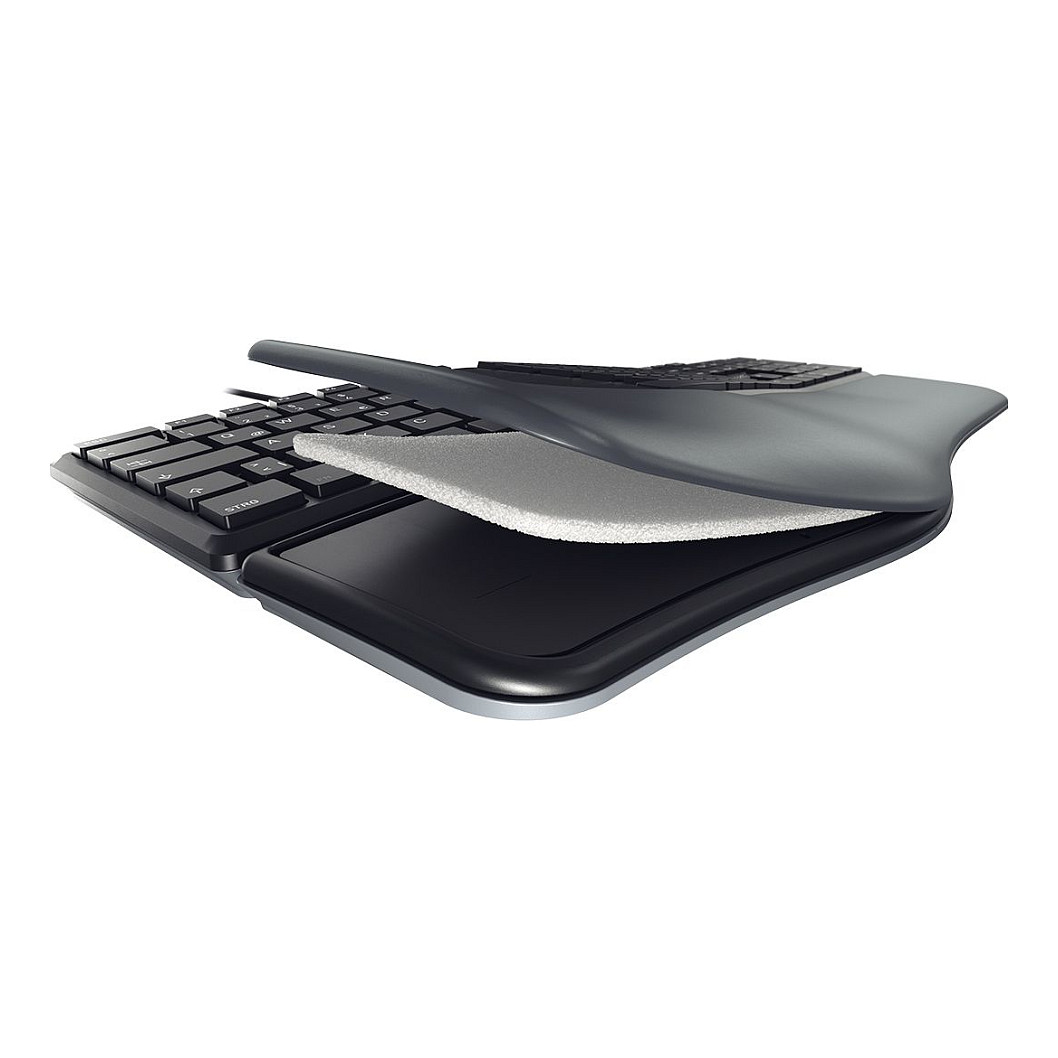 Tastierë me kabllo Cherry KC 4500 ERGO / QWERTY / US Language - Zezë - Figura 3