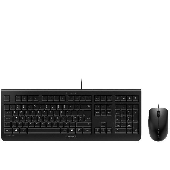 Combo (Tastierë & Maus) CHERRY TAS Desktop-Set DC 2000 Corded CS-Layout – Zezë