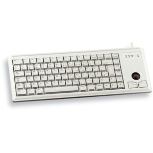 Tastierë me kabllo CHERRY G84-4400 TRACKBALL / AZERTY / Gri