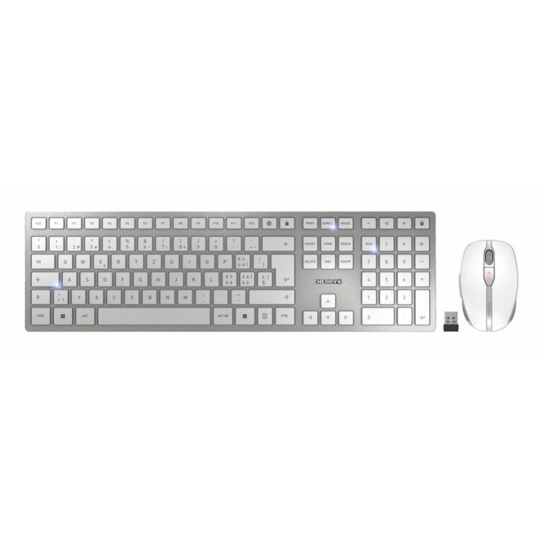 Tastierë me kabllo CHERRY DW 9100 SLIM / SWITZERLAND / Wireless / QWERTZ / e bardhë