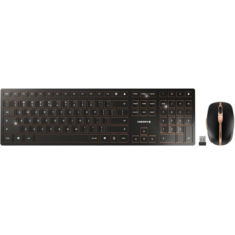 Tastierë pa kabllo CHERRY DW 9100 SLIM / US-ENGLISH / QWERTY / Wireless / e zezë