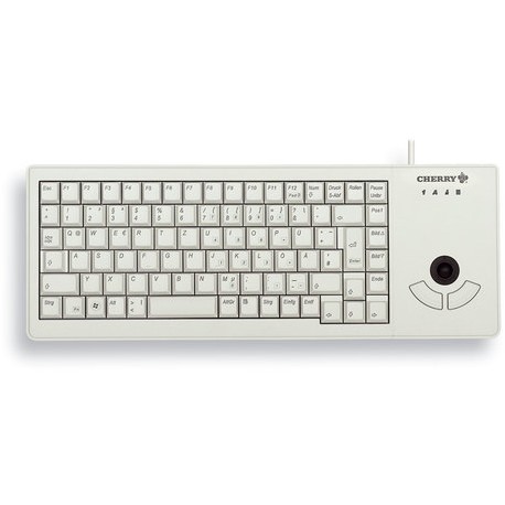 Tastierë pa kabllo CHERRY G84‑5400 EU Layout / Trackball / USB – Gri e Hapur