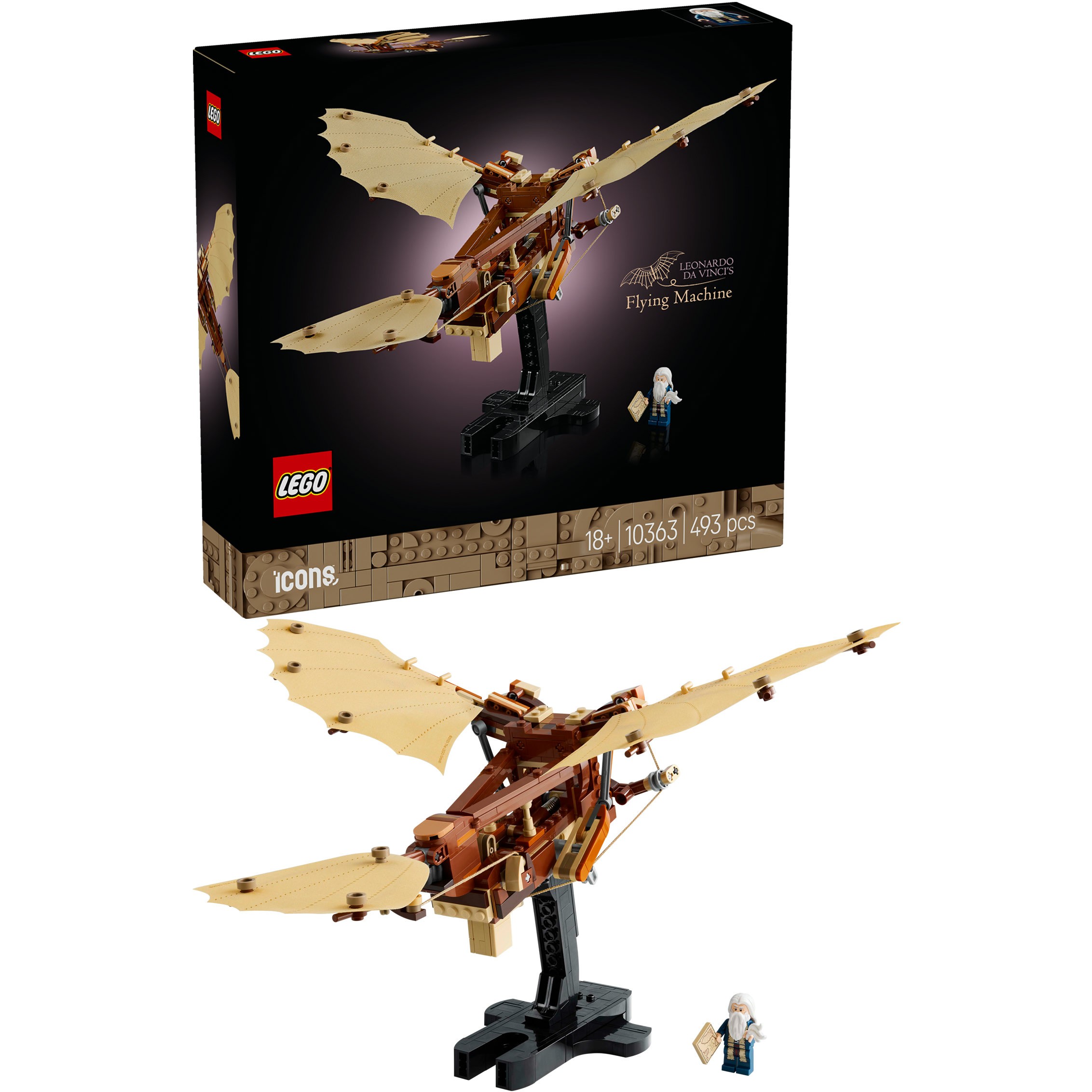 LEGO ICONS 10363 – Leonardo da Vinci’s Flying Machine - Figura 3