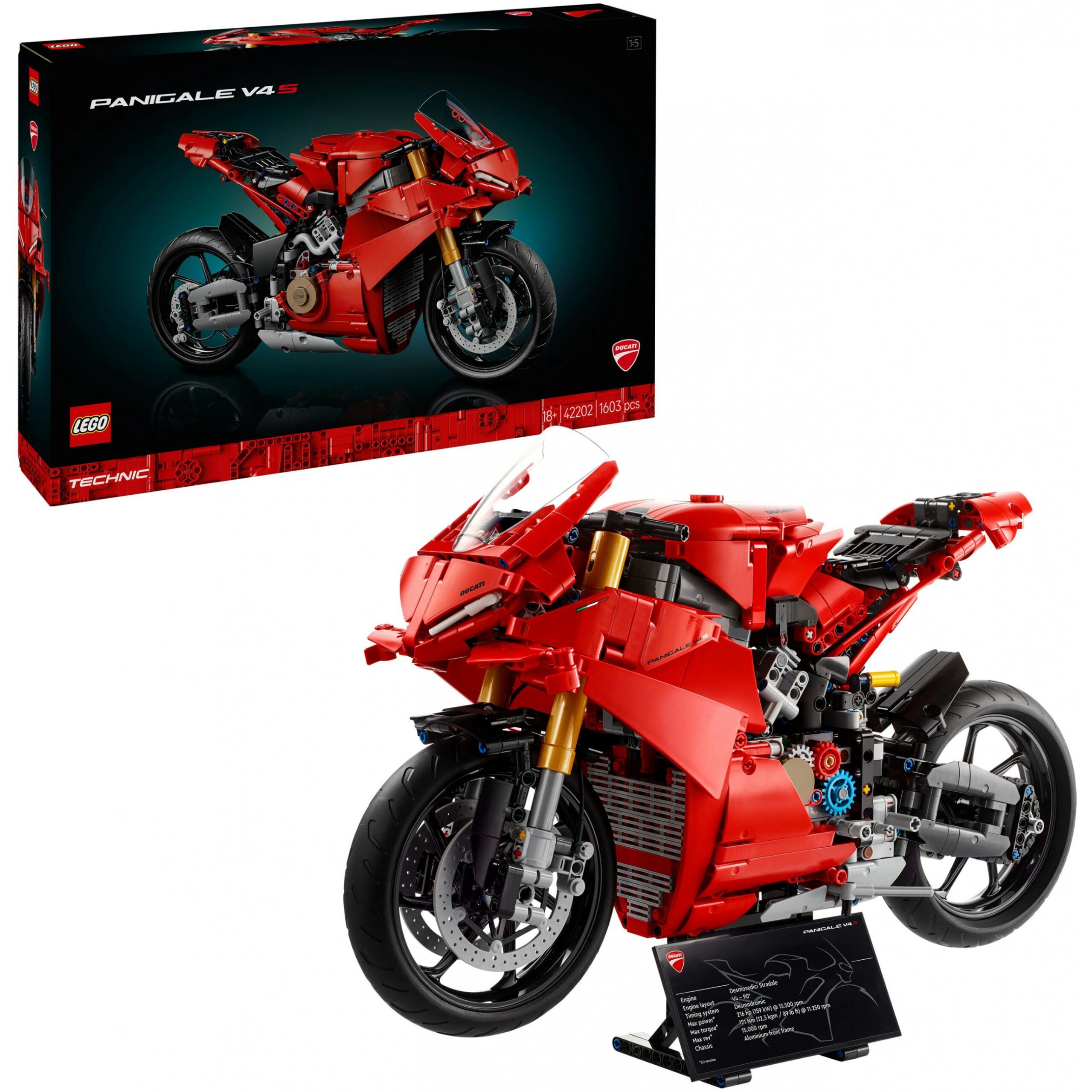 LEGO 42202 Technic Ducati Panigale V4 S Motorcycle - Figura 3