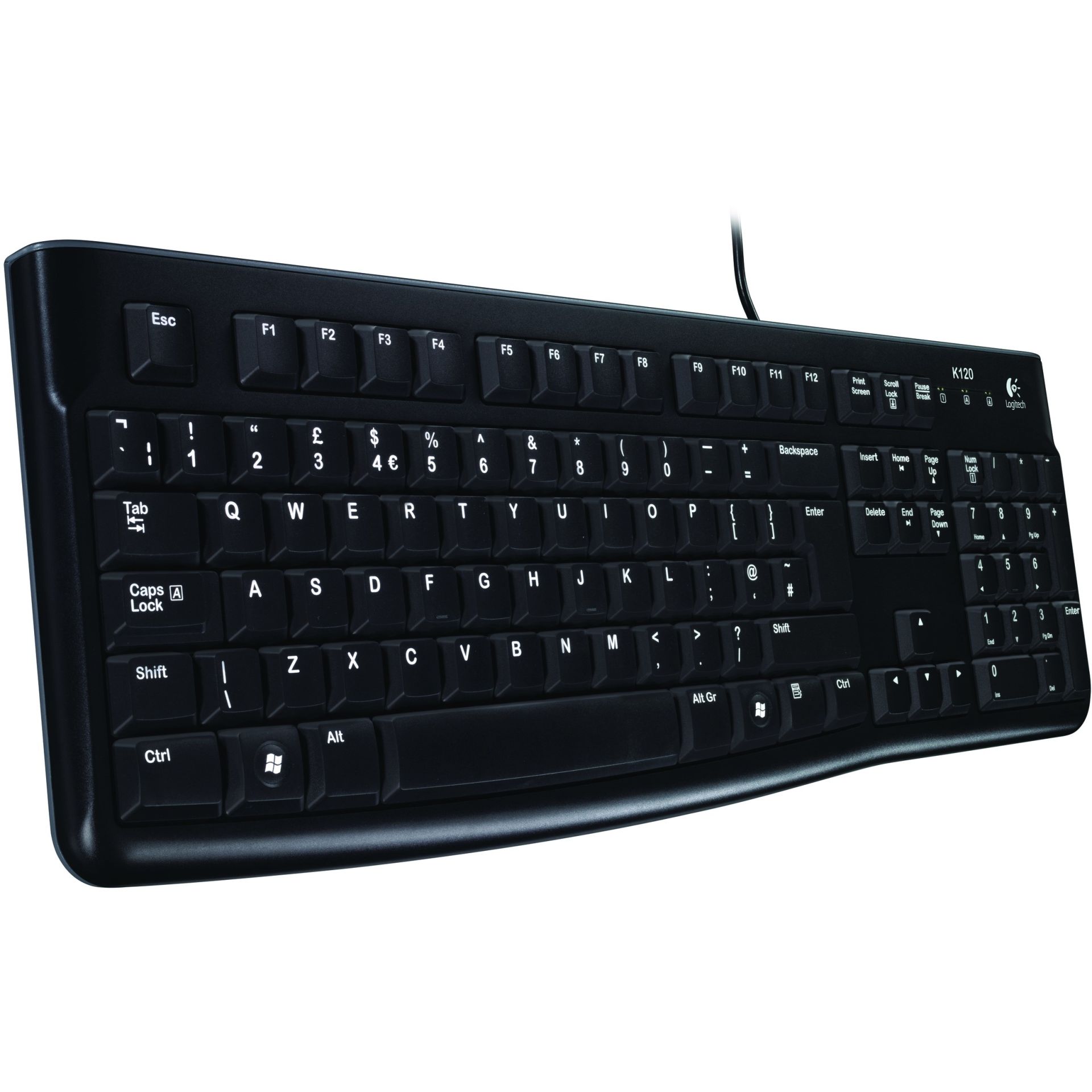 Tastierë me Kabllo Logitech K120 / Swiss Layout – Zezë