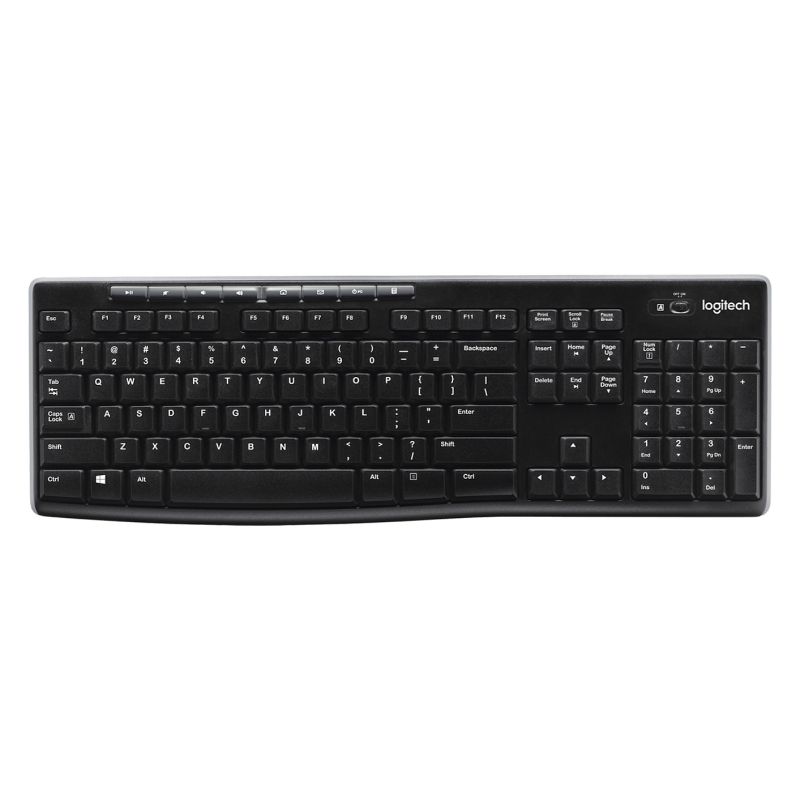 Tastierë pa Kabllo Logitech K270 / Spanish Language / QWERTY - Zezë - Figura 3
