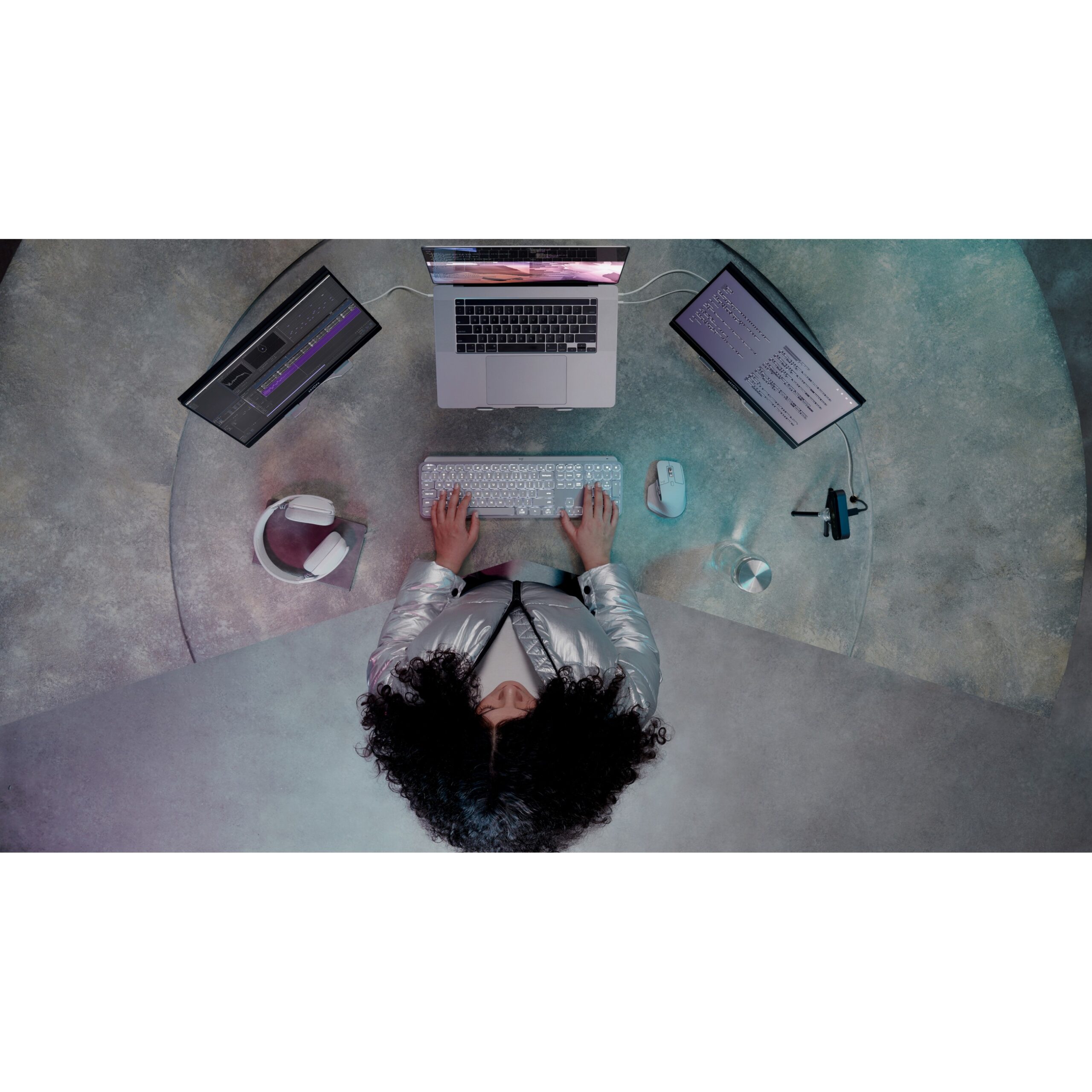 Tastierë pa Kabllo Logitech MX Keys S / US-Layout - Bardhë - Figura 4