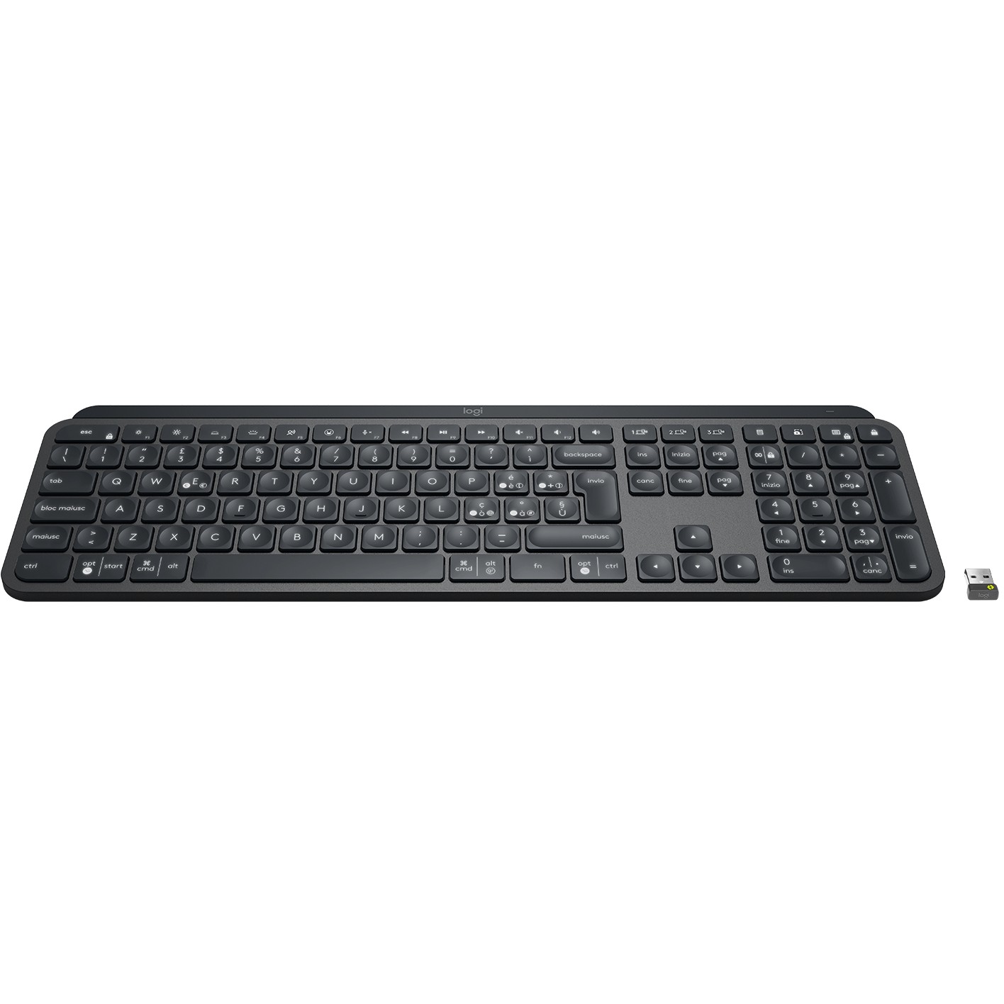 Tastierë pa Kabllo Logitech MX Keys for Business / Italian Layout – Grafit - Figura 4