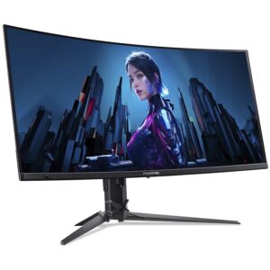 Monitor Gaming i lakuar Acer Predator X34X5b / 34" UltraWide Quad HD 240Hz 0.1 ms QD-OLED Curved / e zezë