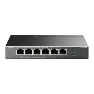 TP-Link TL-SF1006P 6-Port Fast Ethernet Switch me 4 Porta PoE+ për Kamera IP dhe Access Point