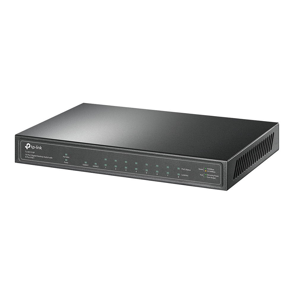 TP-Link TL-SG1210P 10-Port Gigabit PoE+ Switch, 63W PoE Budget, 1x SFP, Unmanaged - Figura 3