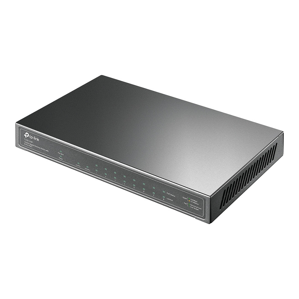TP-Link TL-SG1210P 10-Port Gigabit PoE+ Switch, 63W PoE Budget, 1x SFP, Unmanaged - Figura 4