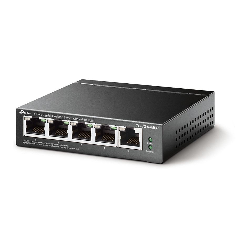 TP-Link TL-SG1005LP Switch 5-Port Gigabit me 4-Port PoE+ dhe 40W PoE Budget - Figura 2