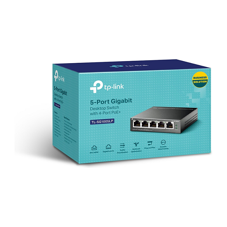 TP-Link TL-SG1005LP Switch 5-Port Gigabit me 4-Port PoE+ dhe 40W PoE Budget - Figura 3