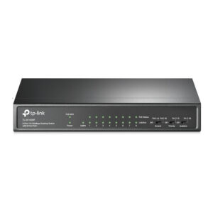 TP-Link TL-SF1009P Switch 9-Port Fast Ethernet me 8-Port PoE+ dhe 65W PoE Budget