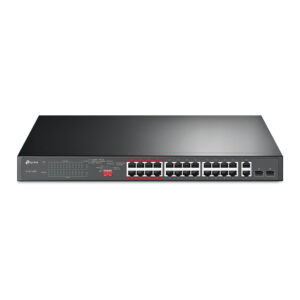 TP-Link TL-SL1226P Switch PoE+ 24-Port 10/100Mbps, 2x Gigabit Uplink, 2x SFP Combo, 250W