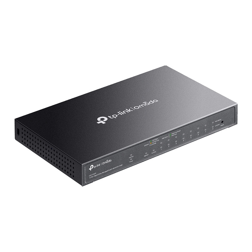 TP-Link Omada ES210GMP 10-Port Easy Managed Gigabit Switch with 8-Port PoE+ | 123W PoE Budget - Figura 4