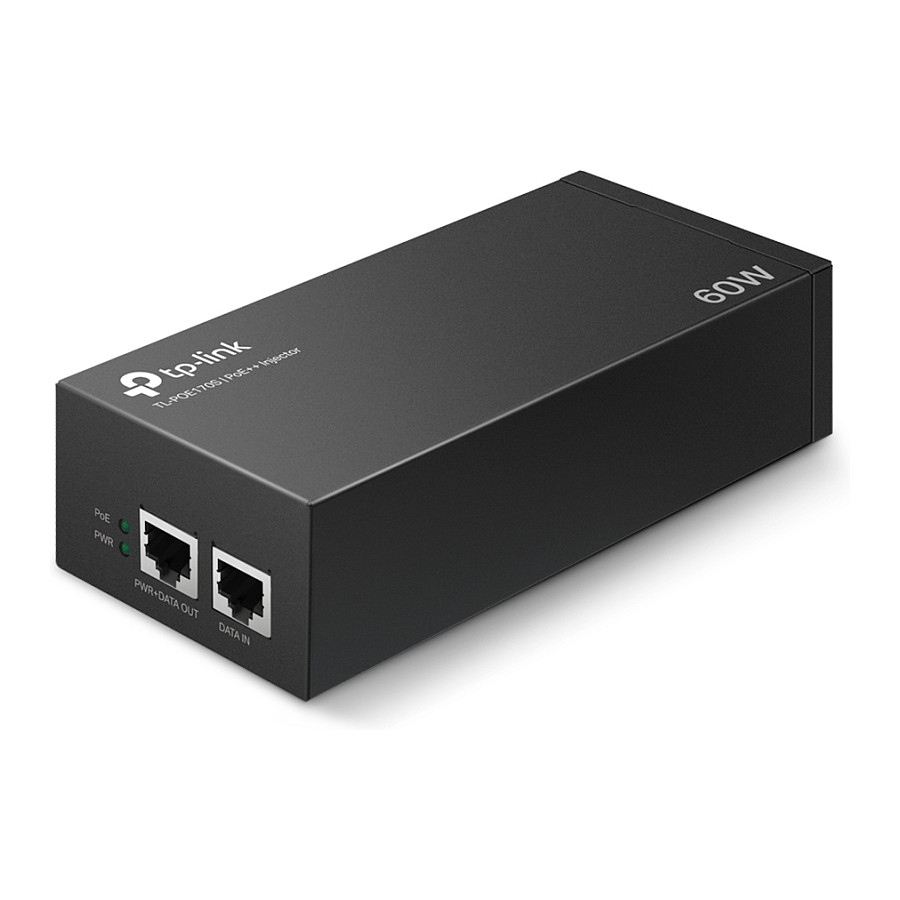 TP-Link Omada TL-POE170S PoE++ Injector Gigabit 60W IEEE 802.3bt për Kamera IP dhe Access Point