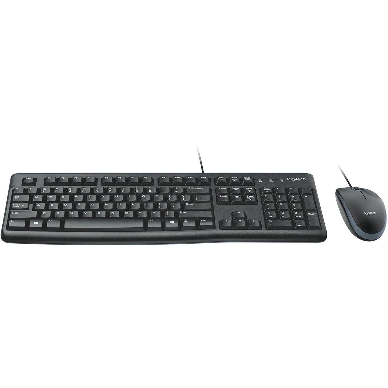 Combo (Tastierë & Maus) Logitech MK120 Wired Desktop / QWERTY / USB - Zezë - Figura 3