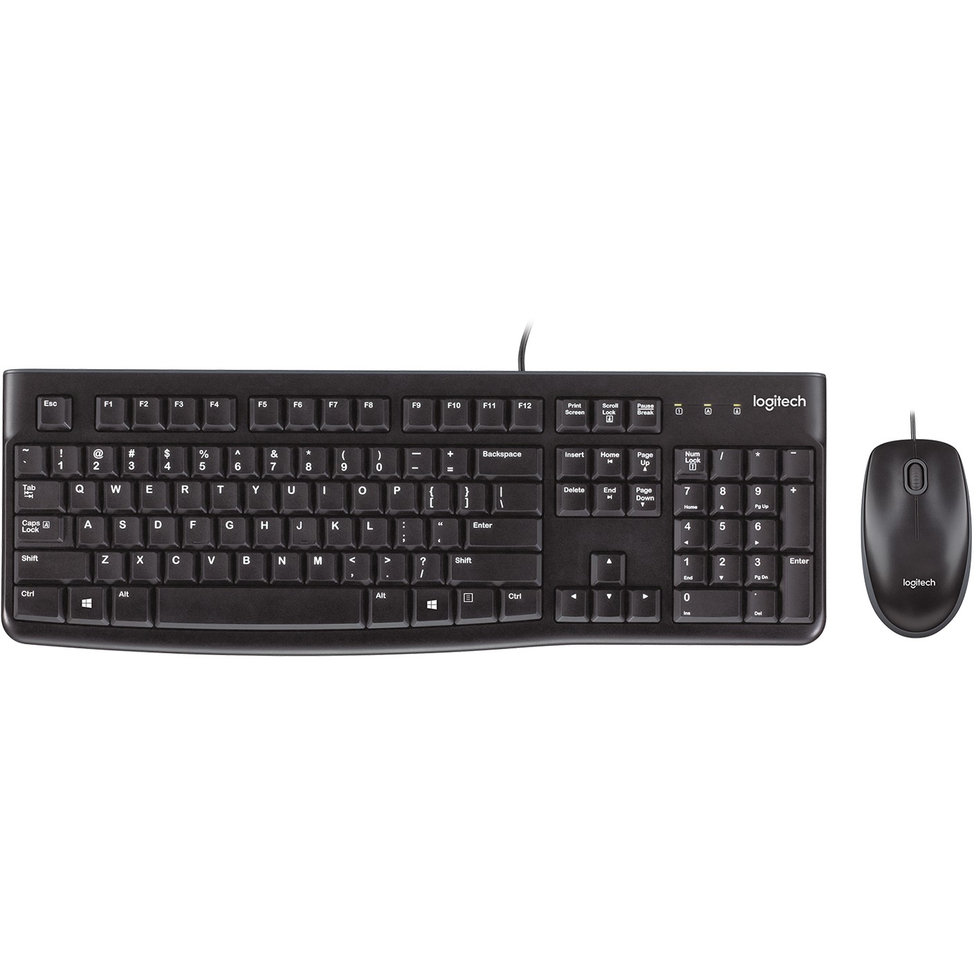 Combo (Tastierë & Maus) Logitech MK120 Wired Desktop /  QWERTY CZ / USB - Zezë - Figura 4