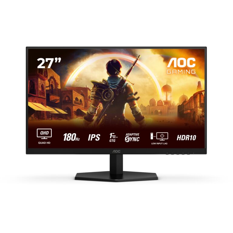 Monitor AOC Q27G42XE / 27″ / QHD / IPS LCD / 16:9 / 180Hz / 2×HDMI + DP / E zezë