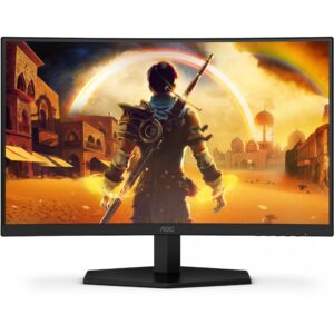 Monitor Gaming i lakuar AOC C24G42E / 23.6" 180 Hz 1 ms GTG Fast VA Curved / HDMI DP / e zezë