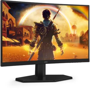 Monitor Gaming i lakuar AOC C24G42E / 23.6" 180 Hz 1 ms GTG Fast VA Curved / HDMI DP / e zezë