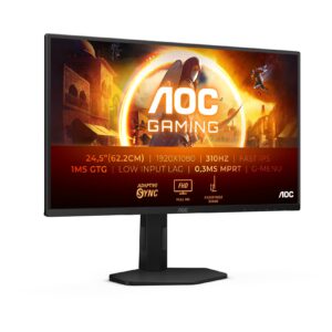 Monitor AOC 25G4SXU / 24.5″ / FHD / IPS LCD / 16:9 / 180Hz / 2×HDMI + DP / E zezë