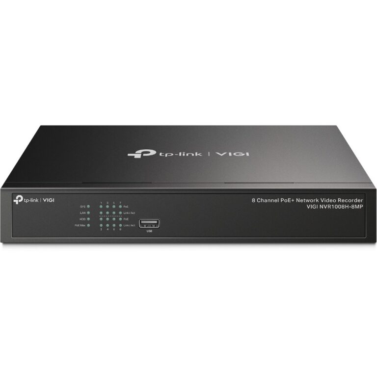 DVR TP-Link Omada IPCam VIGI NVR1008H-8MP Channel PoE Network