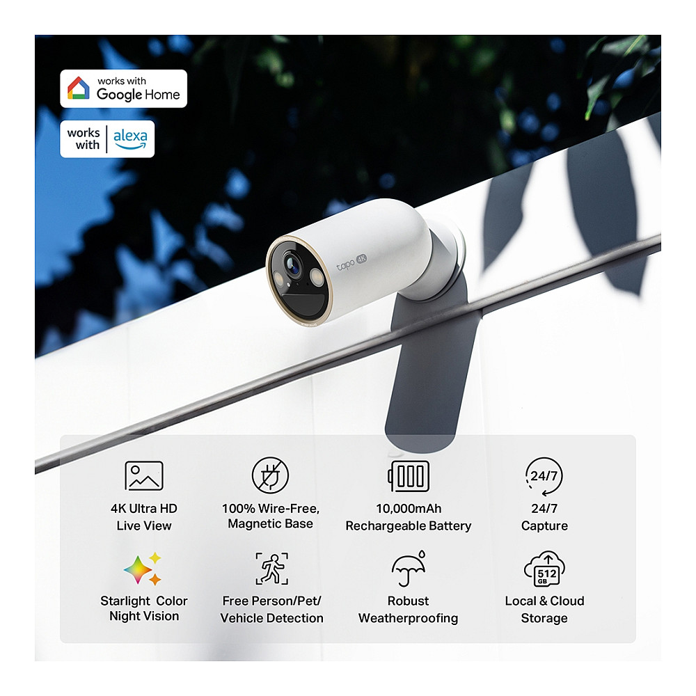 Kamera Sigurie IP CCTV TP-Link Tapo C460 (EU) Wire-Free Indoor/Outdoor - Bardhë - Figura 4