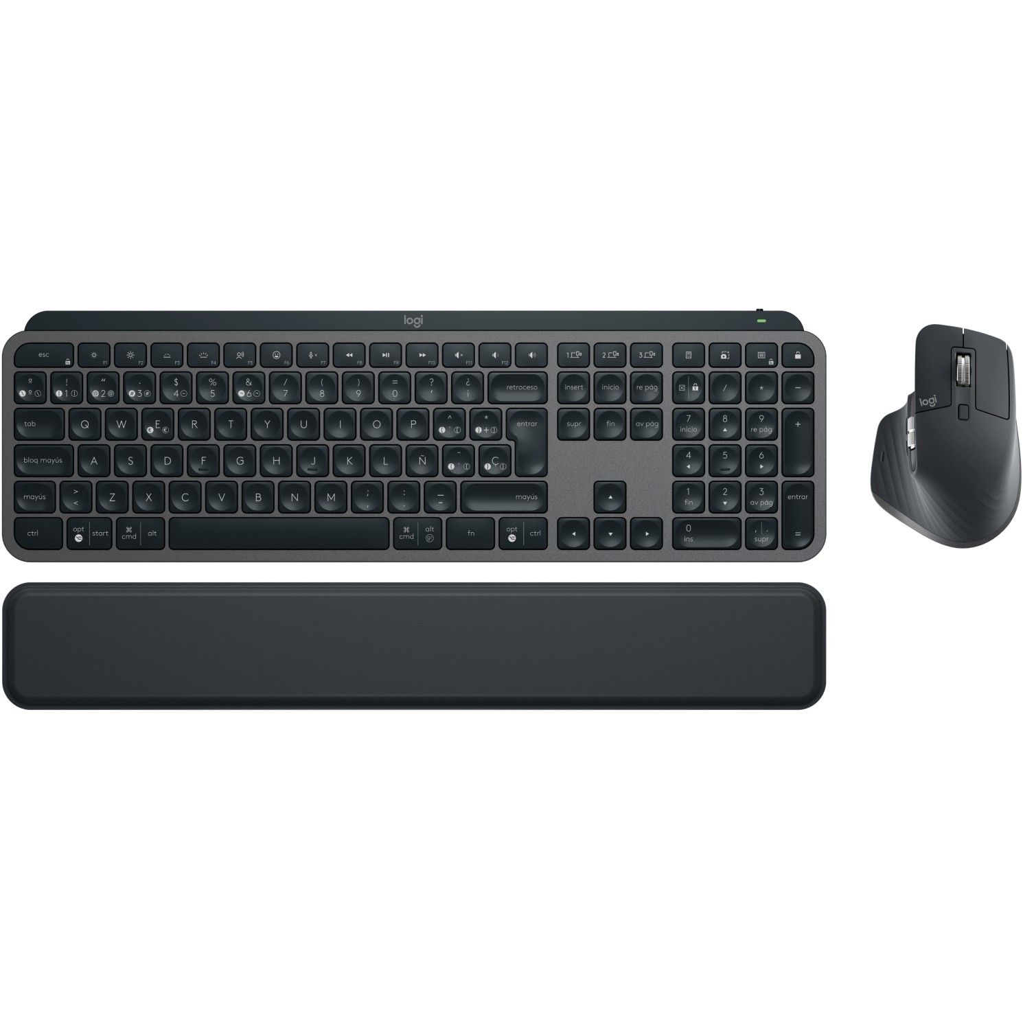 Tastierë pa Kabllo Logitech MX Keys for Business Gen / Wireless + Bluetooth / US - Grafit - Figura 6