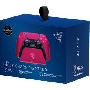Mbushës për kontroller të Sony Razer Universal Quick Charging Stand  Playstation 5 / e kuqe