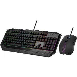 Combo (Tastierë & Maus) Gaming Cooler Master Devastator 3 / Layout DE  /6 Zona RGB - Zezë