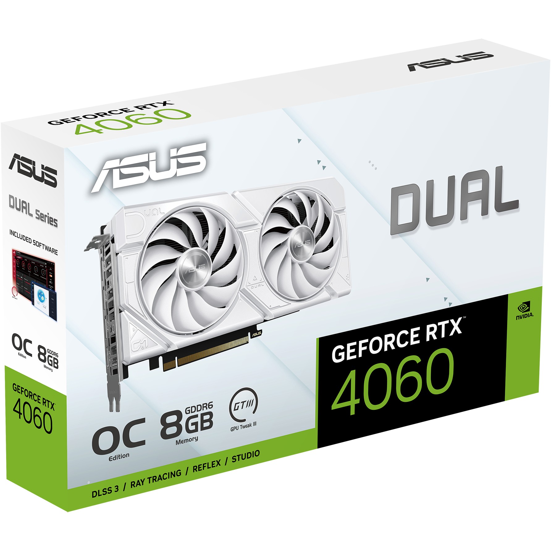 Kartelë Grafike NVIDIA ASUS DUAL-RTX4060-O8G-EVO-WHITE 8GB GDDR6 HDMI DP - Figura 3