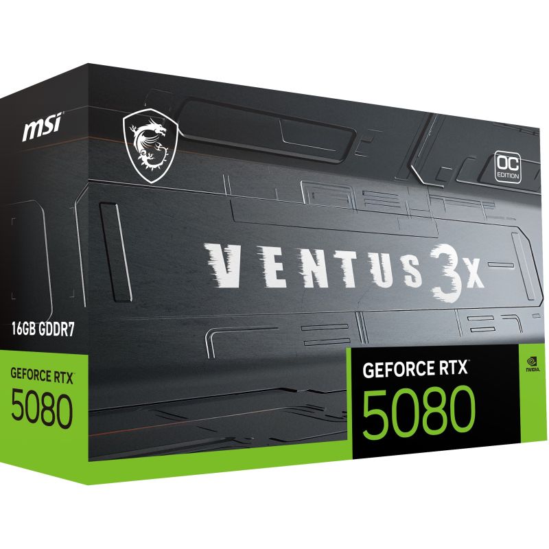 MSI GeForce RTX™ 5080 Ventus 3X OC 16GB GDDR7 / Graphics Card (HDMI / 3× DisplayPort) - Figura 2